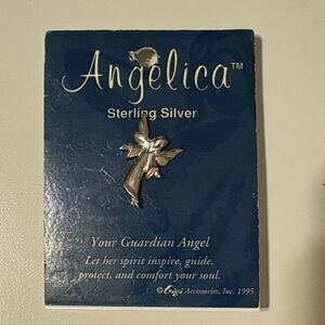 Angelica Sterling Silver Angel Pin-925 Gigi Giusti